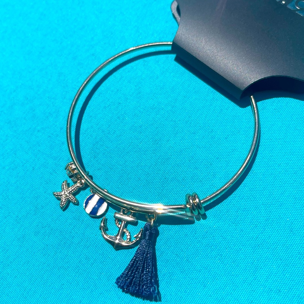 NEW! Apt 9. Ocean Theme Bangle Bracelet with Charms